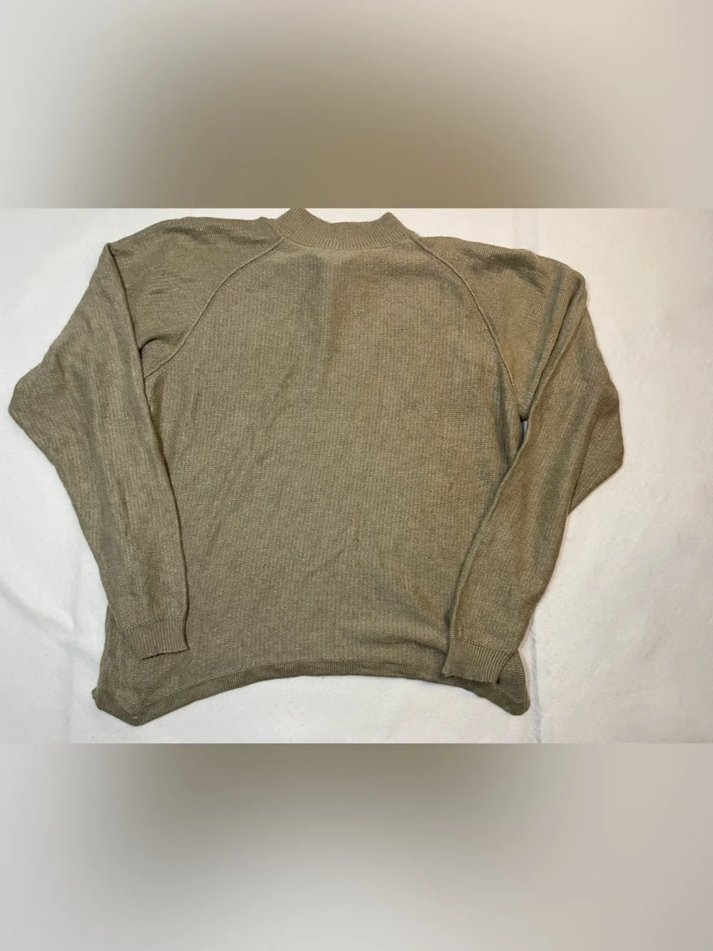 The Territory Ahead Silk Blend Sweater XXL Neutral Tan Crewneck